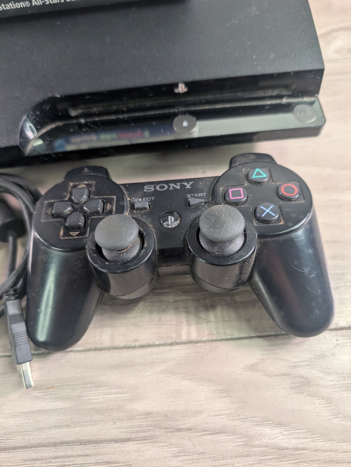 Sony PlayStation 3 Charcoal Black Console 320 GB CECH-2501B + 17 GAMES