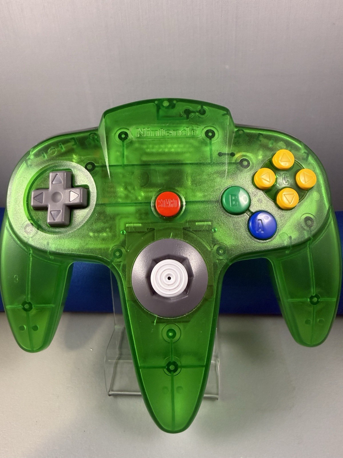 N64 Funtastic Jungle Translucent GREEN Nintendo 64 Gaming Console Excellent Cond