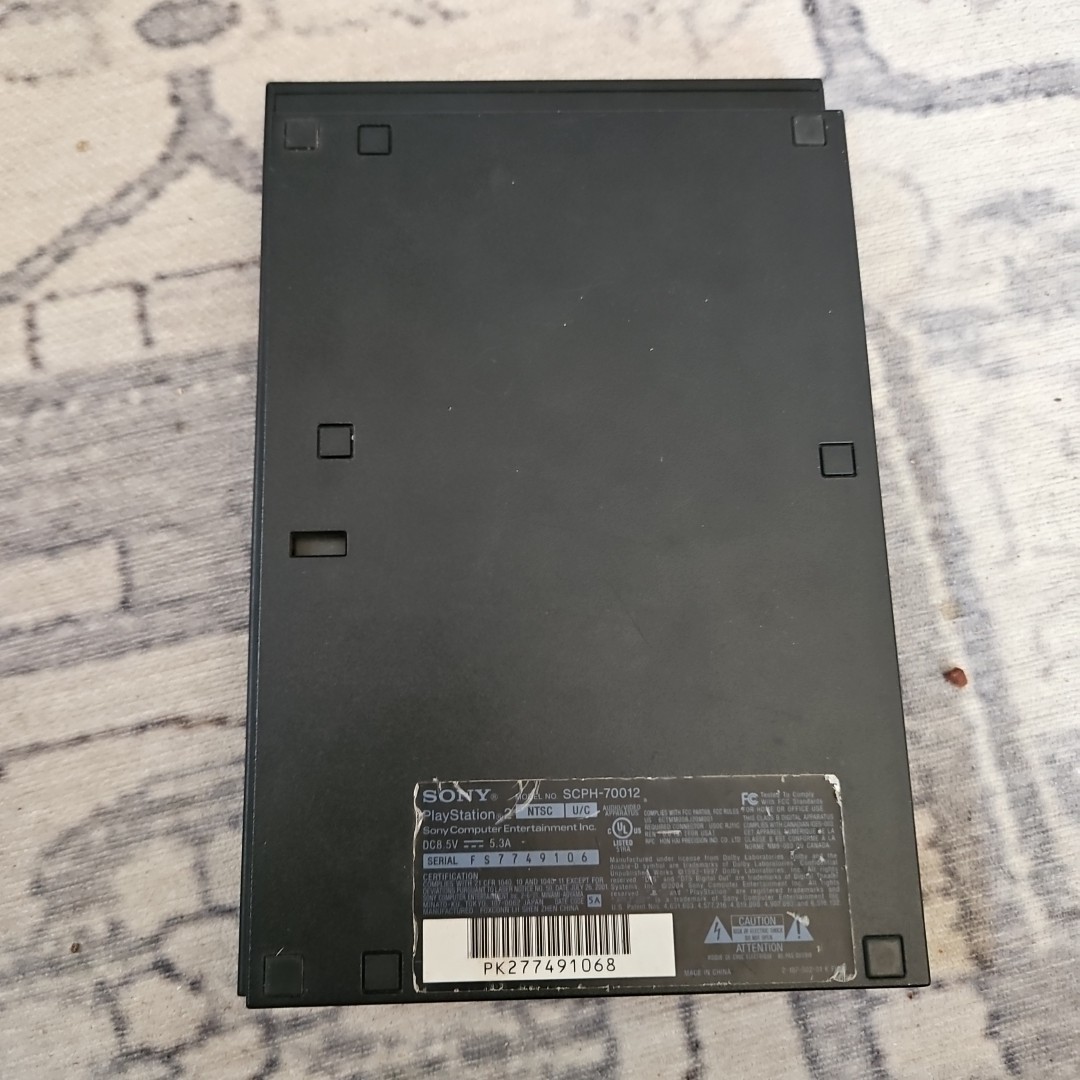 Sony PlayStation 2 PS2 Slim Console SCPH-70012 Black Tested READ DESCRIPTION