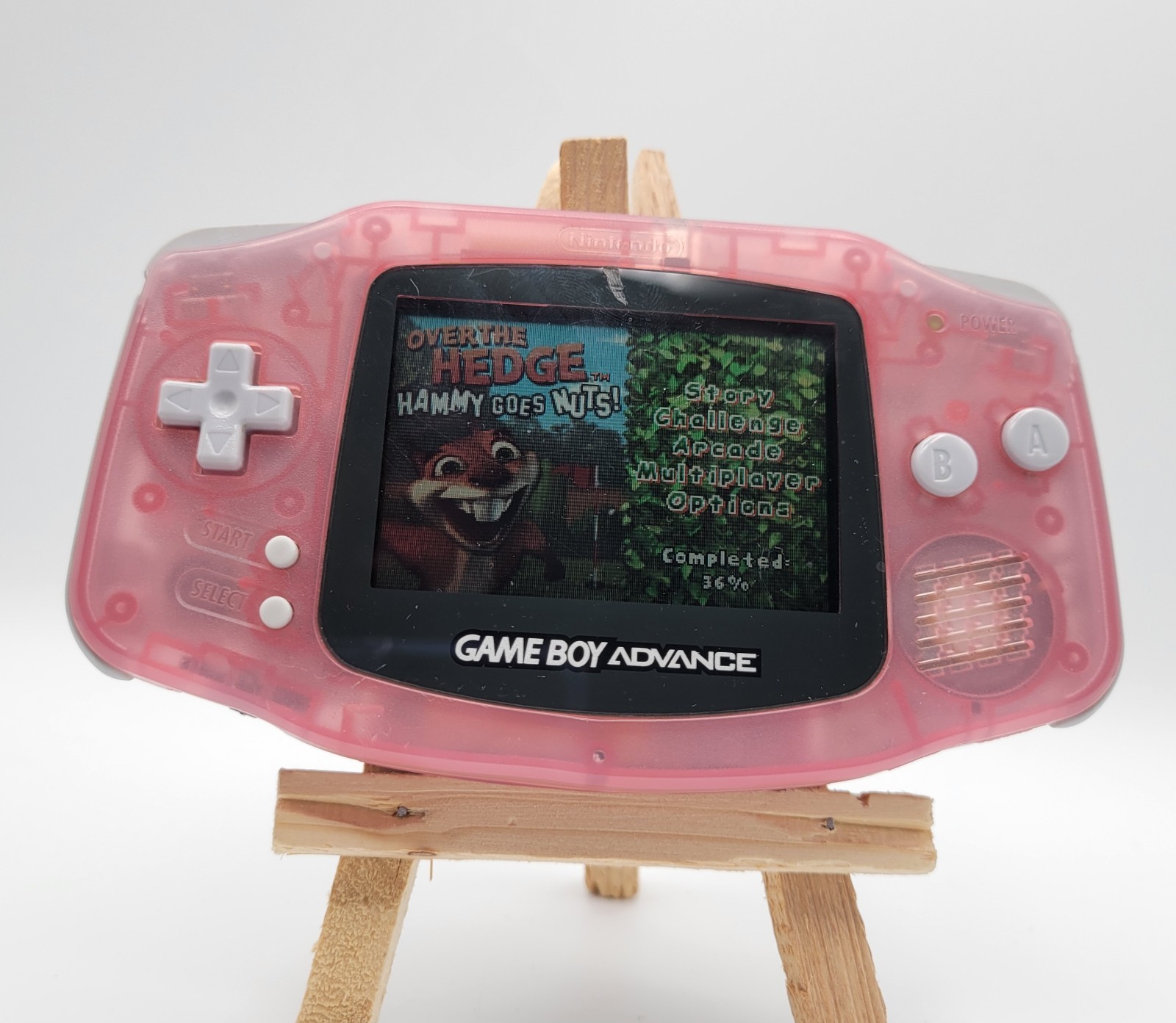 Nintendo Game Boy Advance Pink Console Bundle 5 Games & GBA Cartridge Cases