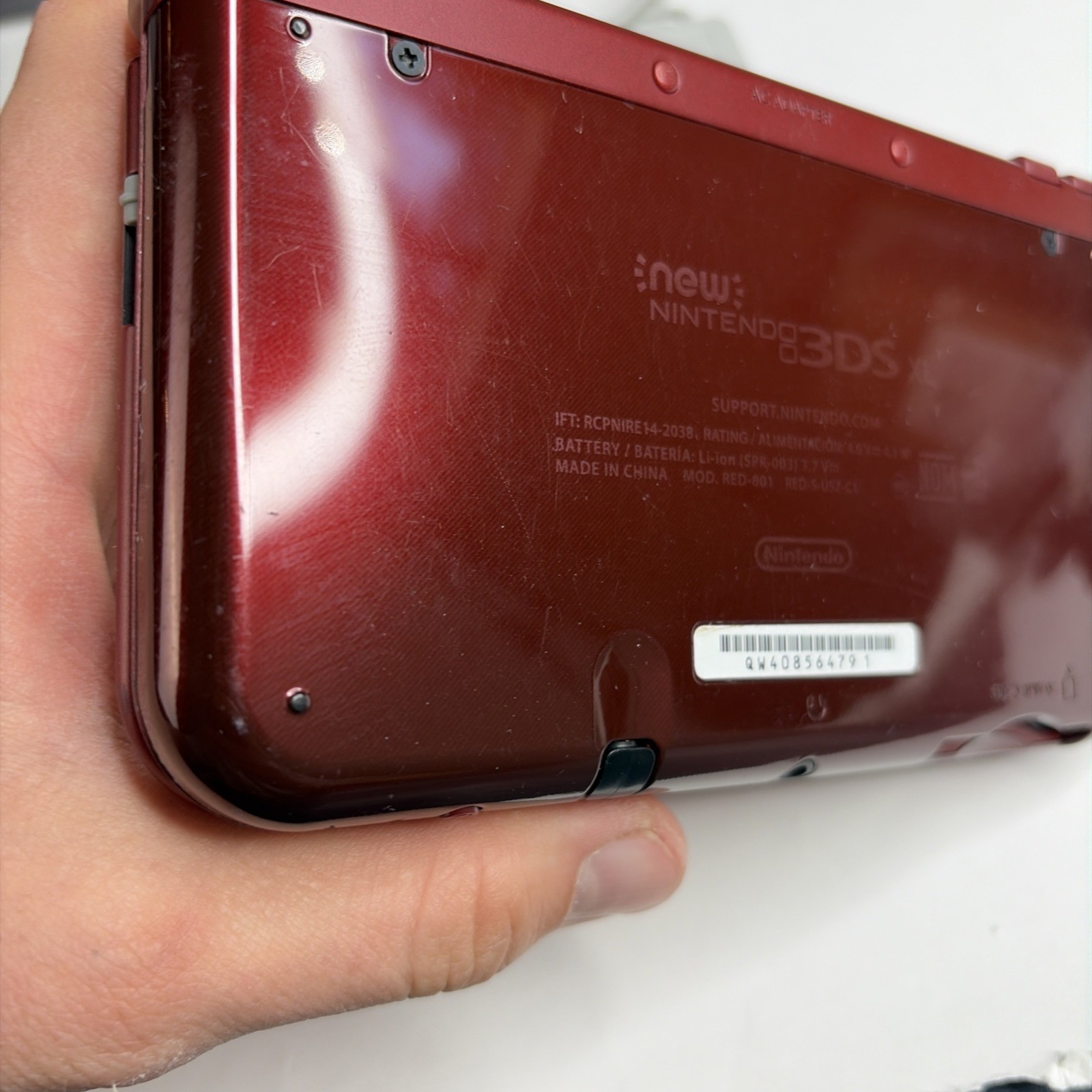 New Nintendo 3DS XL Red Console US Model – Tested! W Charger Stylus