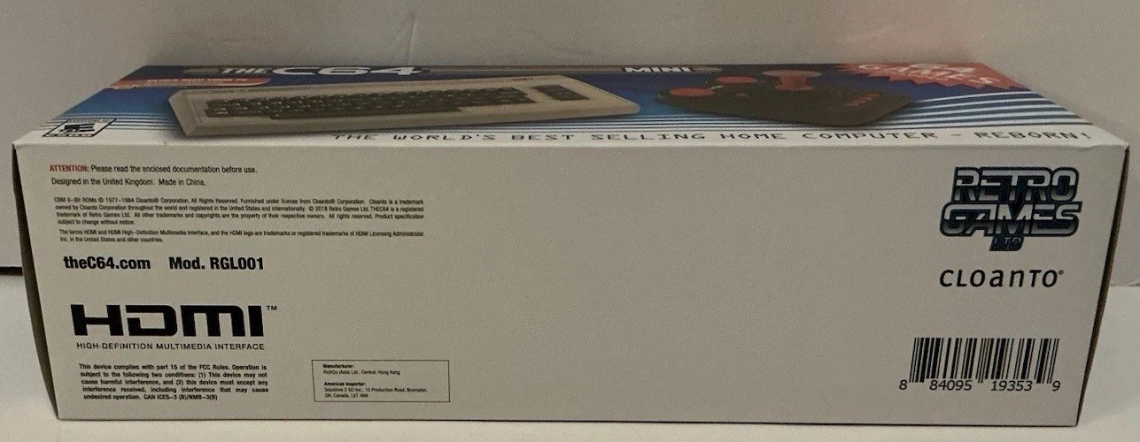 THE C64 MINI COMMODORE 64 BOXED HDMI CONSOLE BRAND NEW FACTORY SEALED