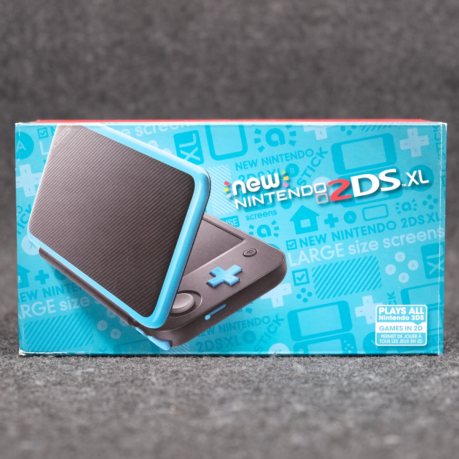 New Nintendo 2DS XL Handheld Game Console Only JAN-001 Clear Black
