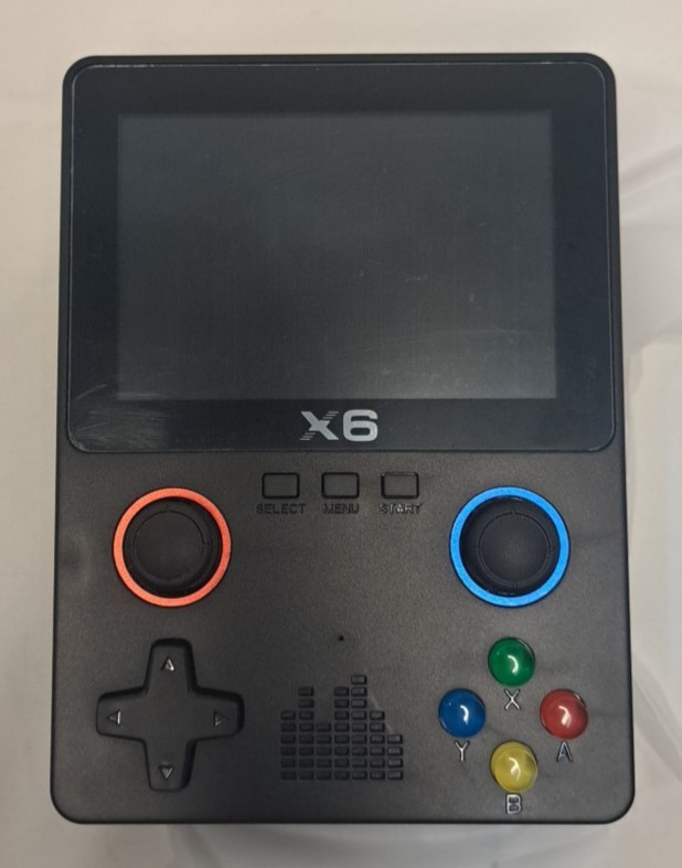 𝐗-𝟔, 3.5 inch Retroblast Console Handheld, 640×480 Resolution, Black Color