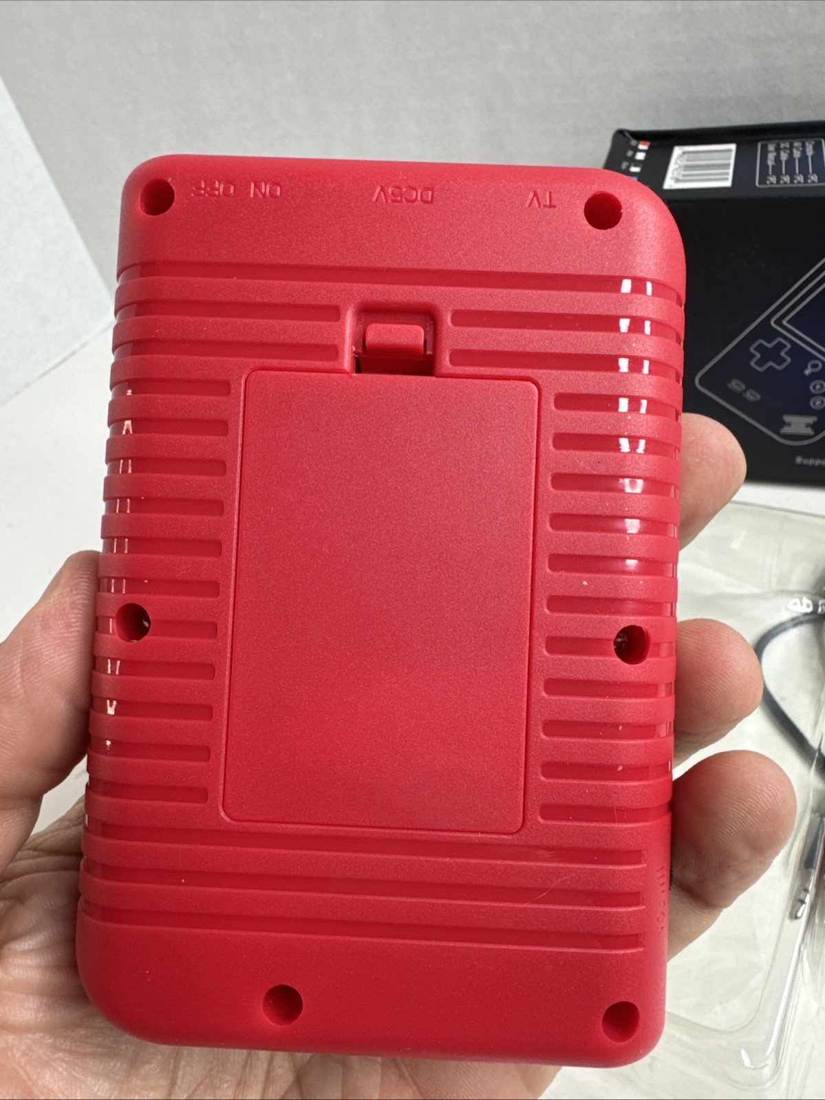 New Game Box Plus Hand Held Game System, Red 400 Games in 1 With Carrying Case