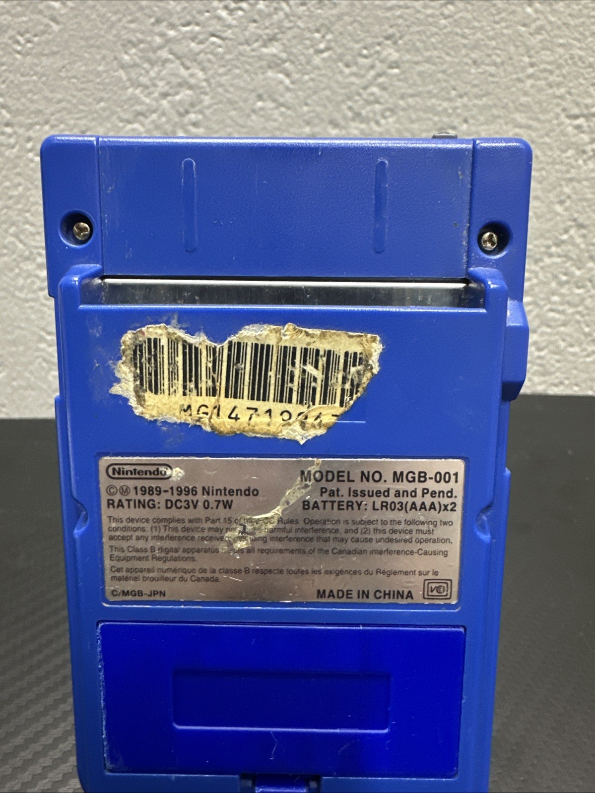 Nintendo Game Boy Pocket MGB-001 Blue Handheld Console Tested and Working