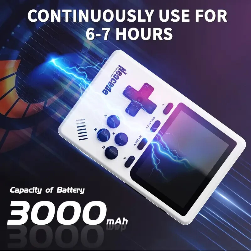 NEOCADE GB Pocket Retro Gaming Console – Licensed GBA Cartridge Support, 3″ HD