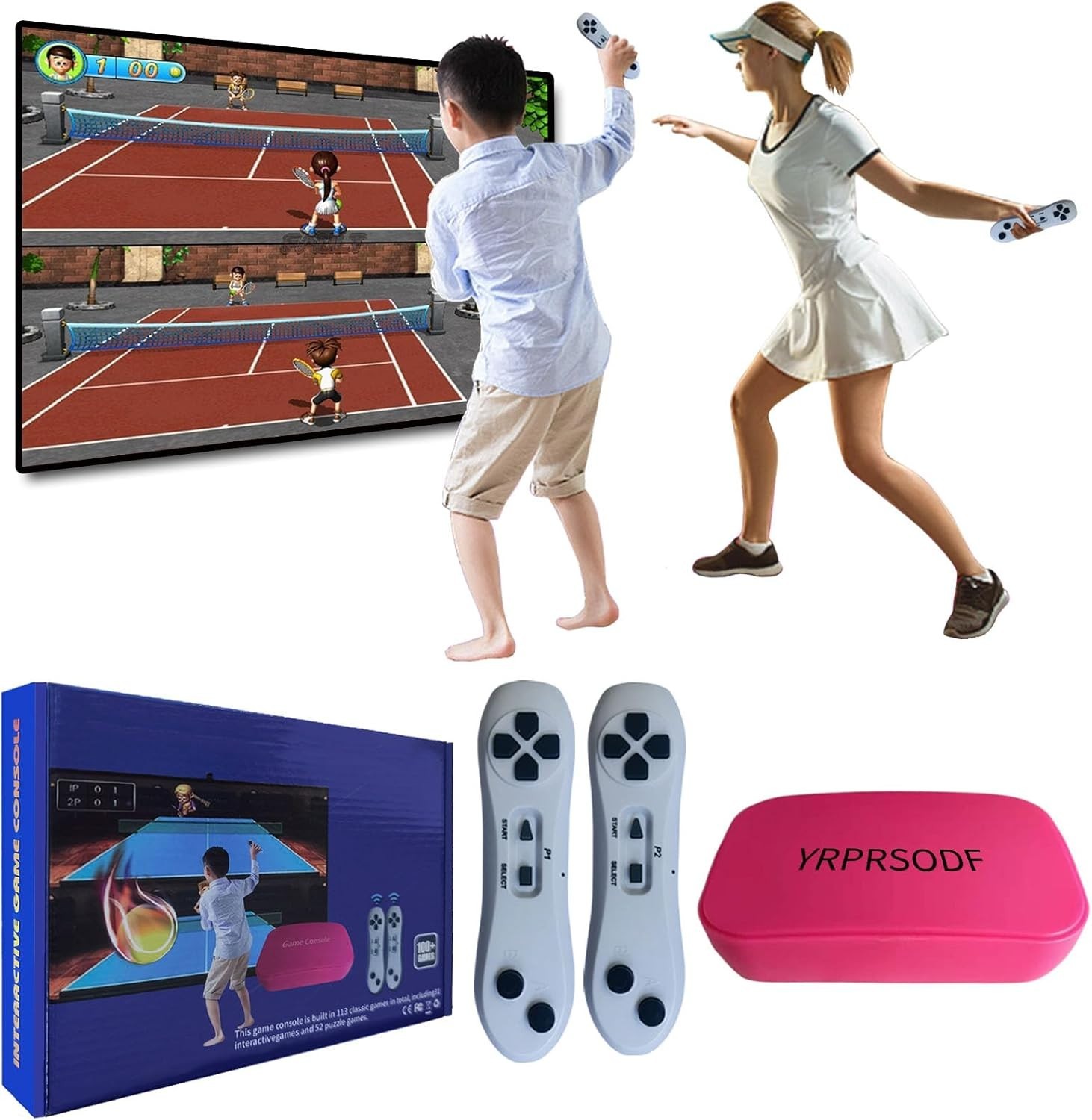 Family-Friendly HD Game Console with Wireless Control and Over 100 Games