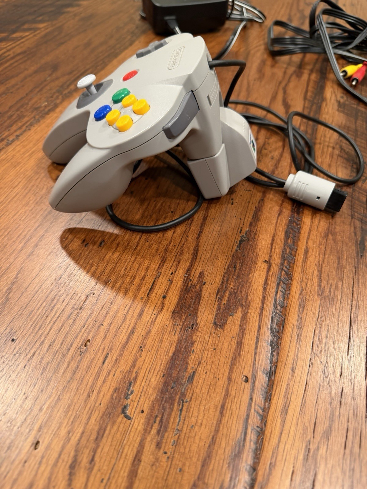 Nintendo N64 Home Console 1996 Charcoal Gray NUS-001 Controller and All Cables