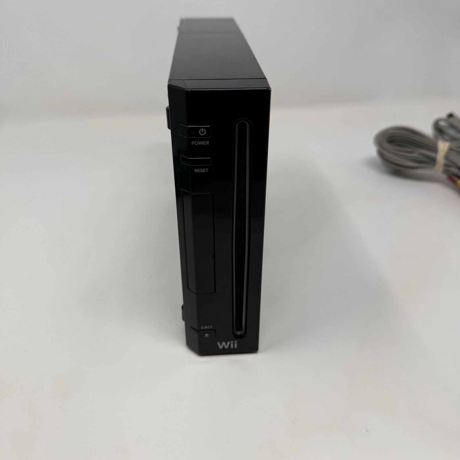 Nintendo Wii Video Game Console RVL-101 Black Cables, Remotes Tested And Working