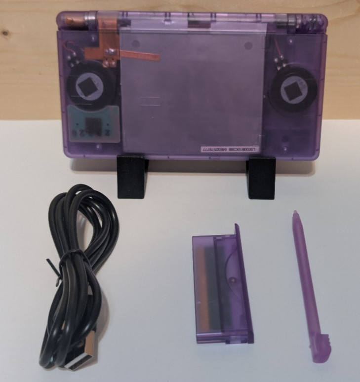 Nintendo DS Lite Atomic Purple Handheld USG-001 W/Charger *Tested* eXtreamRate