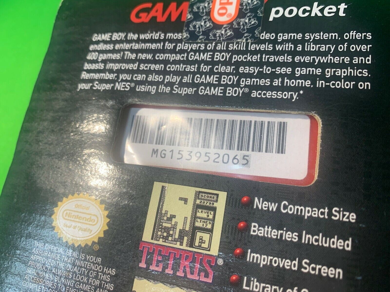Nintendo Gameboy Pocket Red Version Brand New Factory Sealed Vintage Collectible