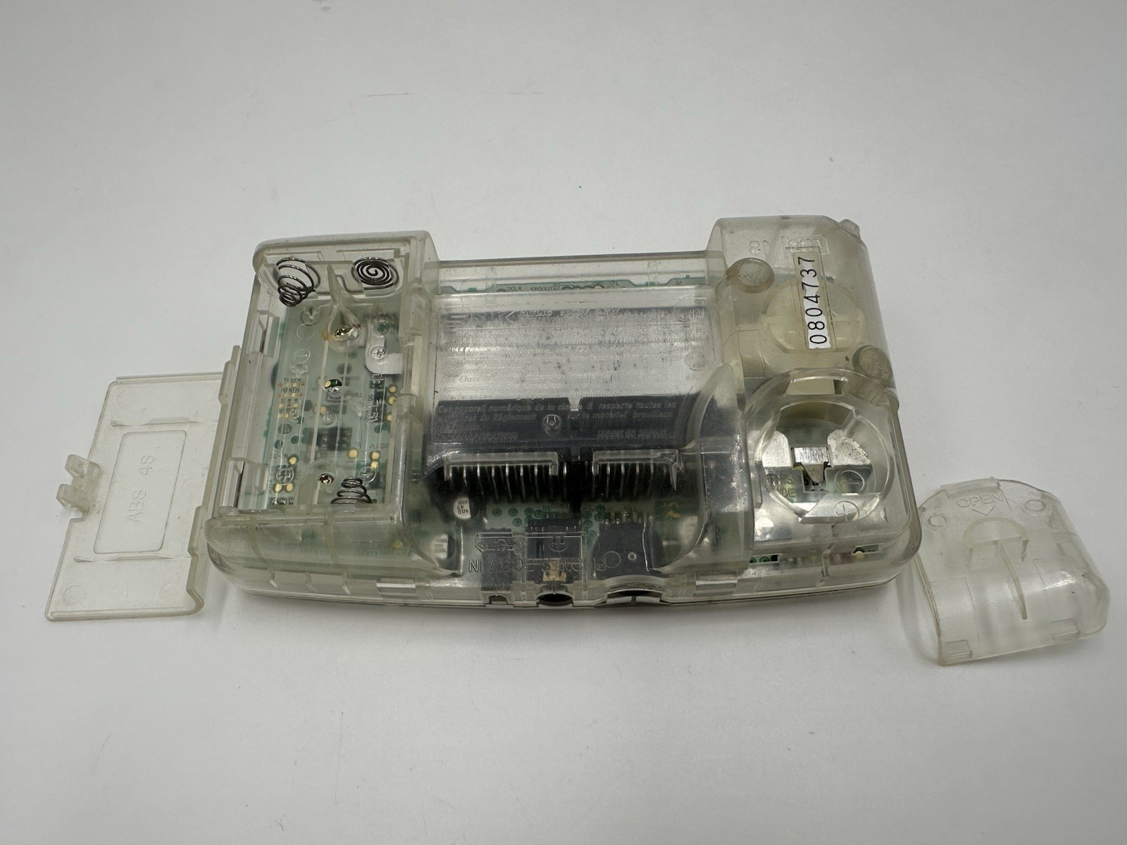 Neo Geo Pocket Color SNK Console Crystal Clear