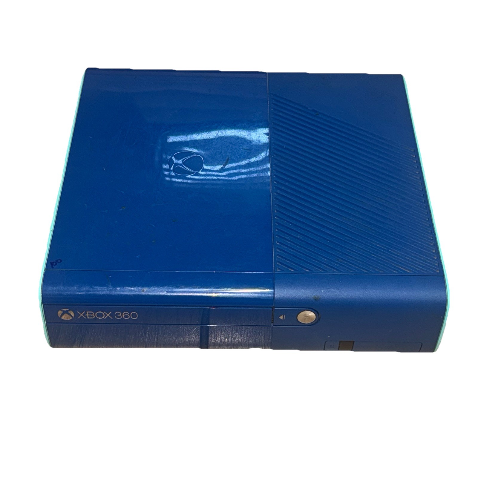 Xbox 360 E Call Of Duty Special Edition Blue Console W/ Cords $ Controller WORKS