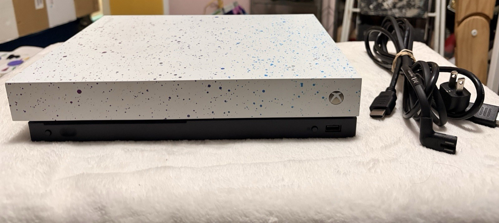 Microsoft Xbox One X 1 TB Special Edition NBA 2K20 Hyperspace Console Working