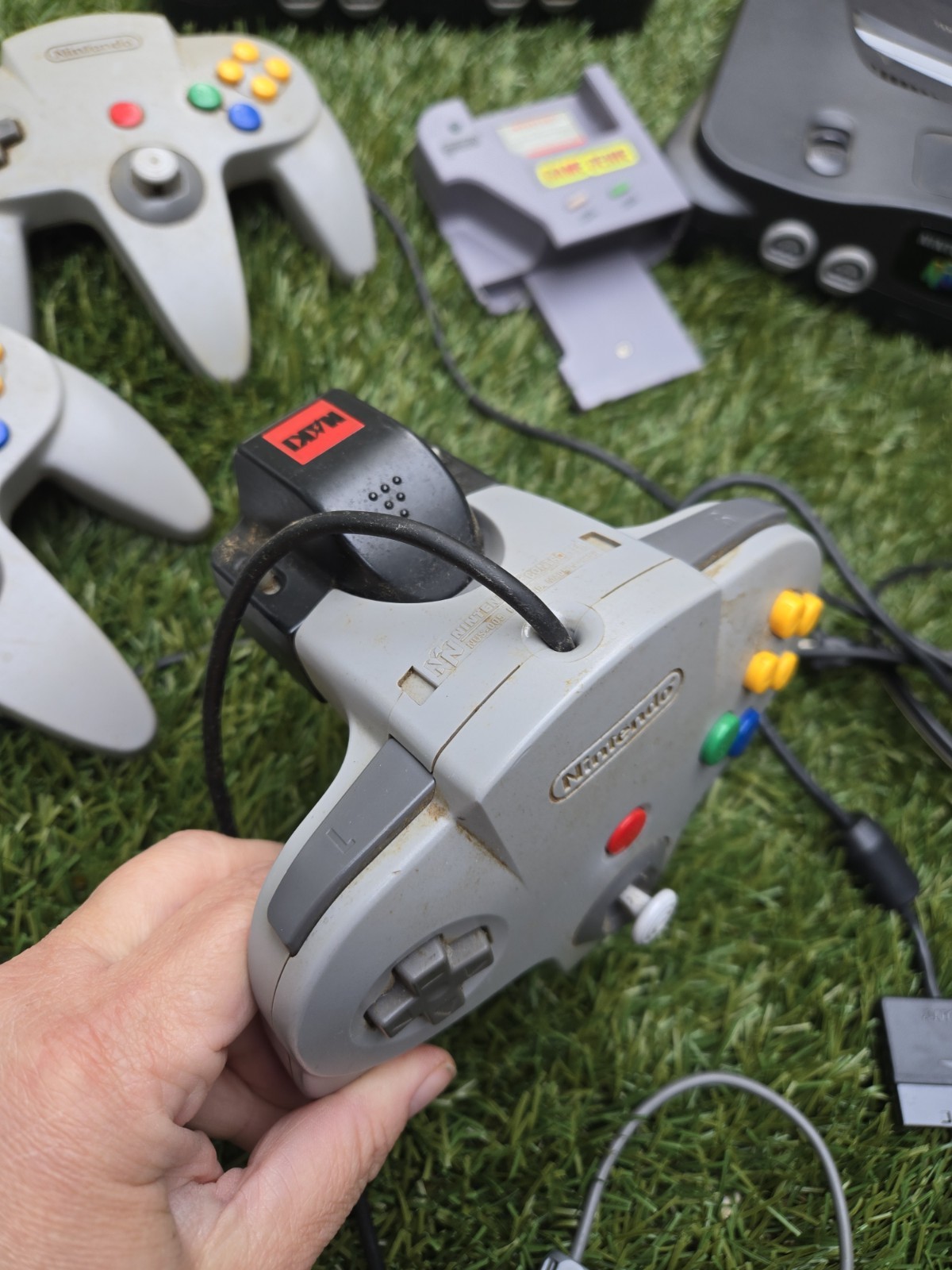 Vintage Nintendo 64 N64 Console X 2 OEM Bundle,4 Controllers Other Accessories