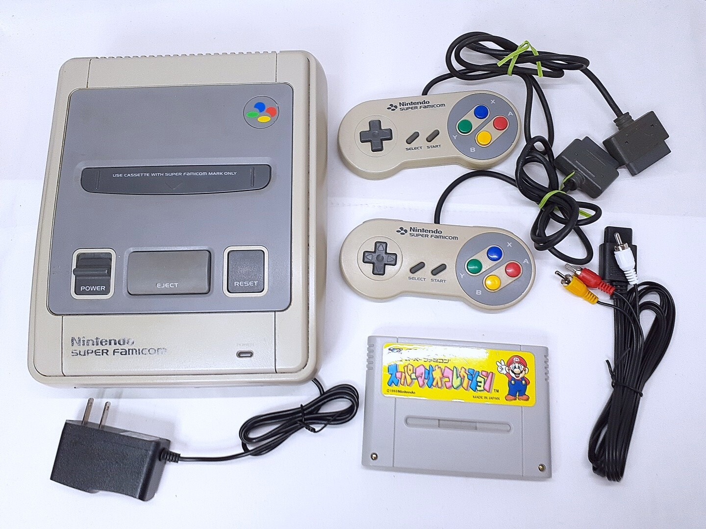 Super Famicom Console Nintendo set Mario Collection NTSC-J Tested