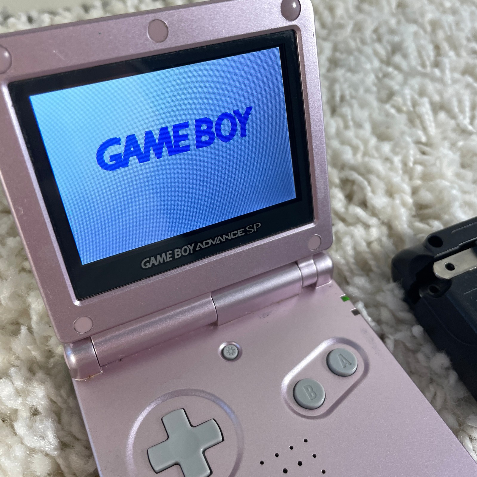 Nintendo Gameboy Advance GBA SP Handheld System Pearl Pink Model AGS-101 Tested