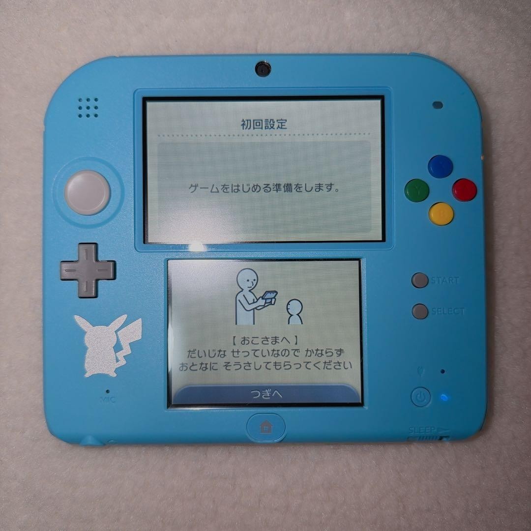 Excellent Nintendo 2DS Pokemon Sun Moon – Light Blue Tested Used