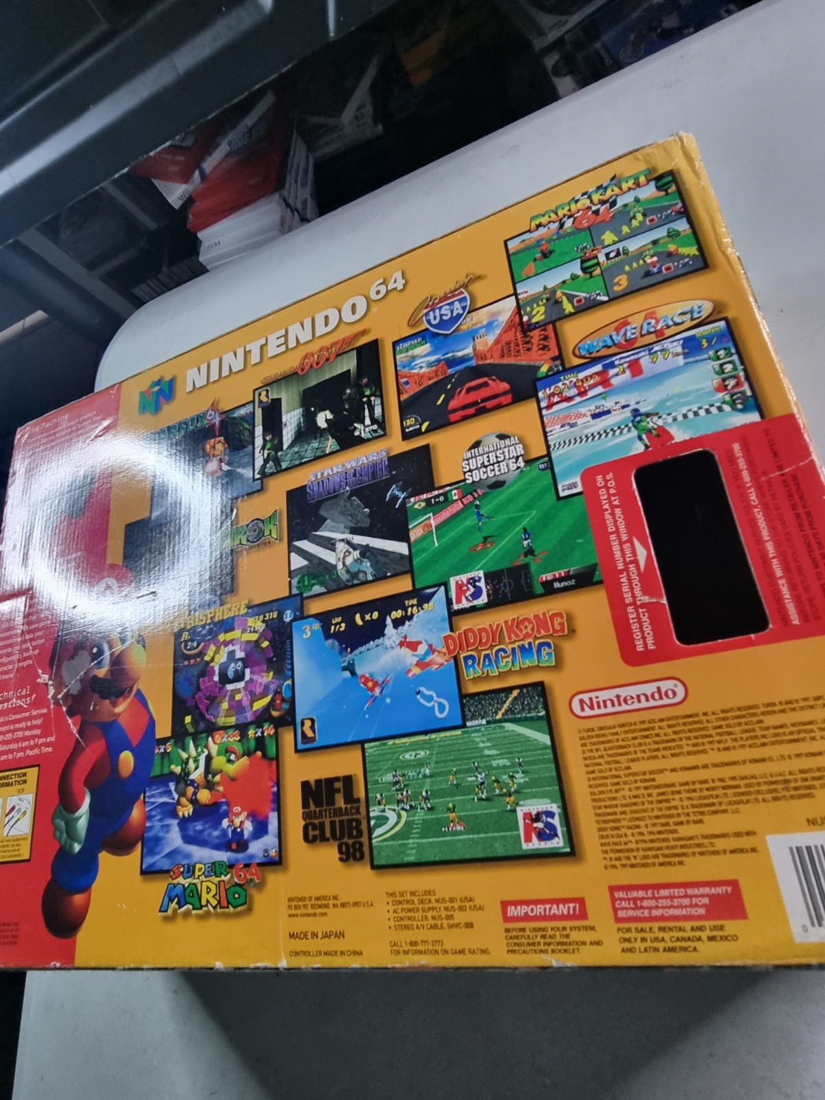 Nintendo 64 Console Original in Box 1996 N64 With Manual Oem All