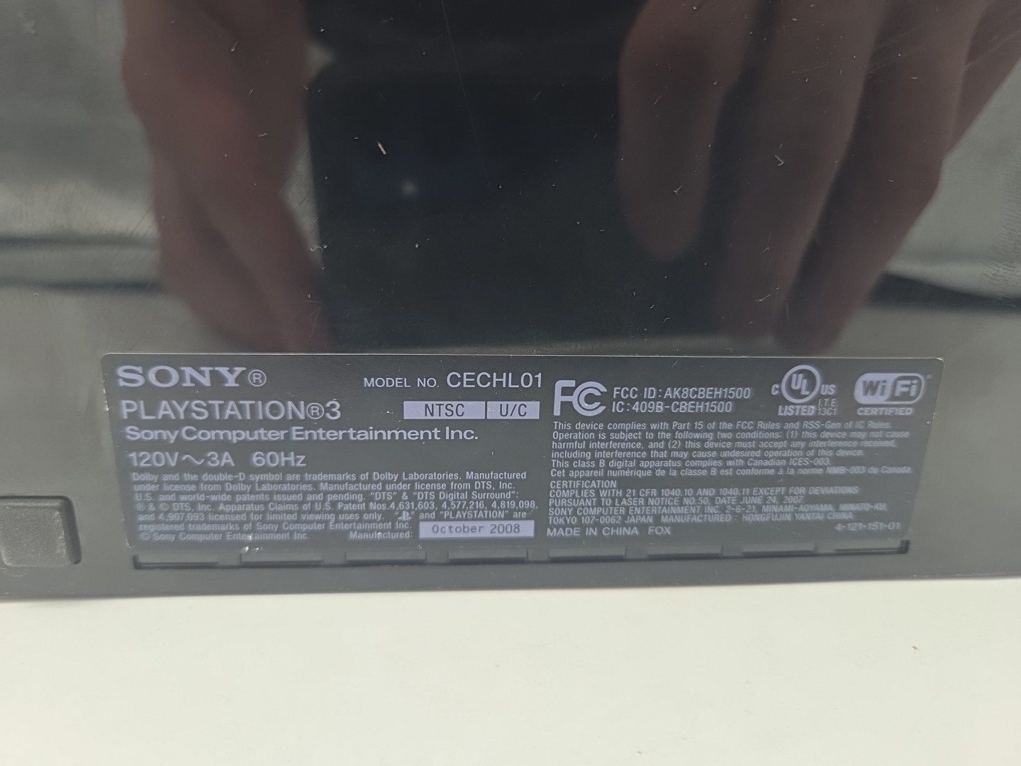Sony PlayStation 3 Fat PS3 80GB Console W/ Controller, Component Cable CECHL01