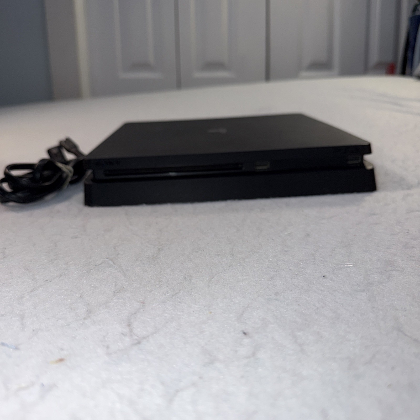 Sony PlayStation 4 Slim PS4 500GB Black Console Gaming System W Power Cord Works