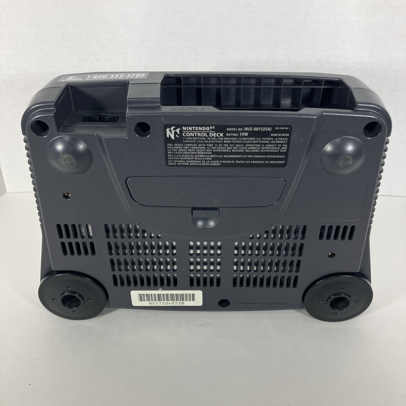 Nintendo 64 Black Console Only NUS-001 WORKS