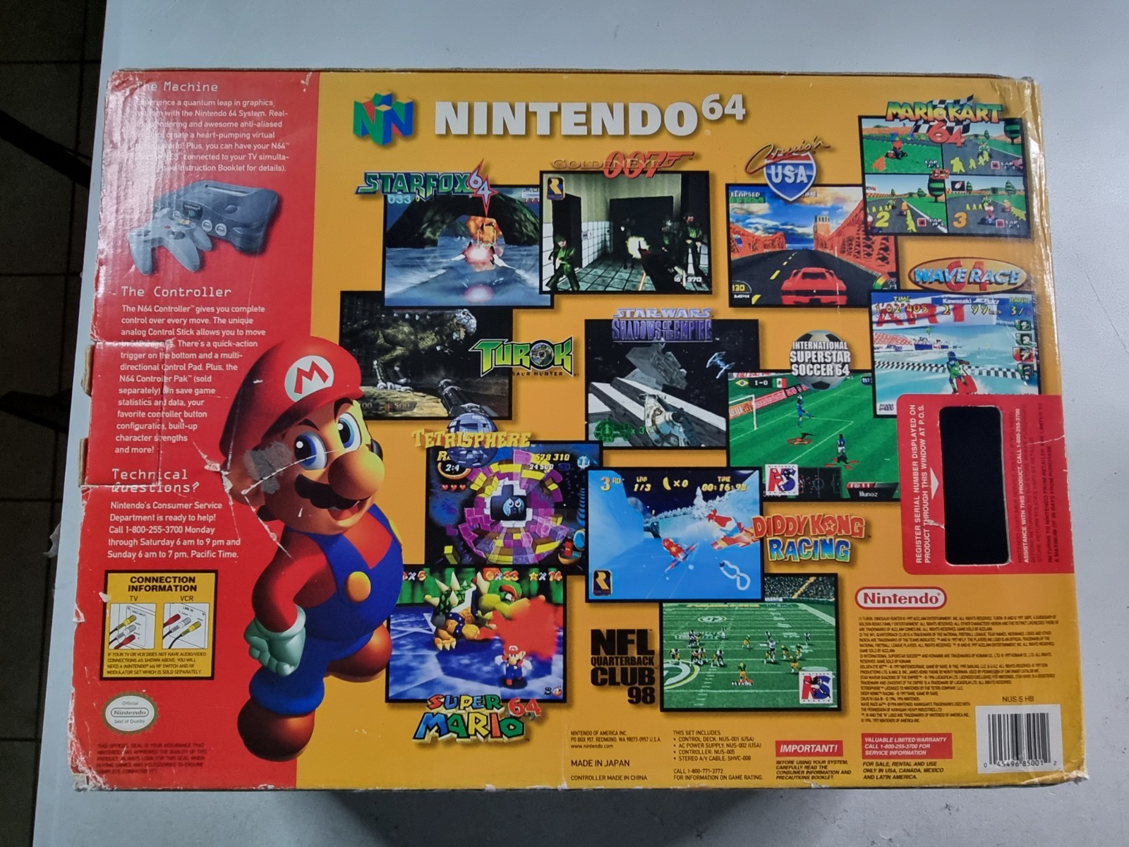 Nintendo 64 Console Original in Box 1996 N64 With Manual Oem All