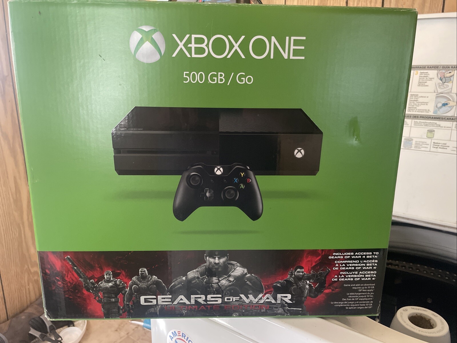 Xbox One 500GB Gears of War Ultimate Edition Console Box Only (NO CONSOLE)