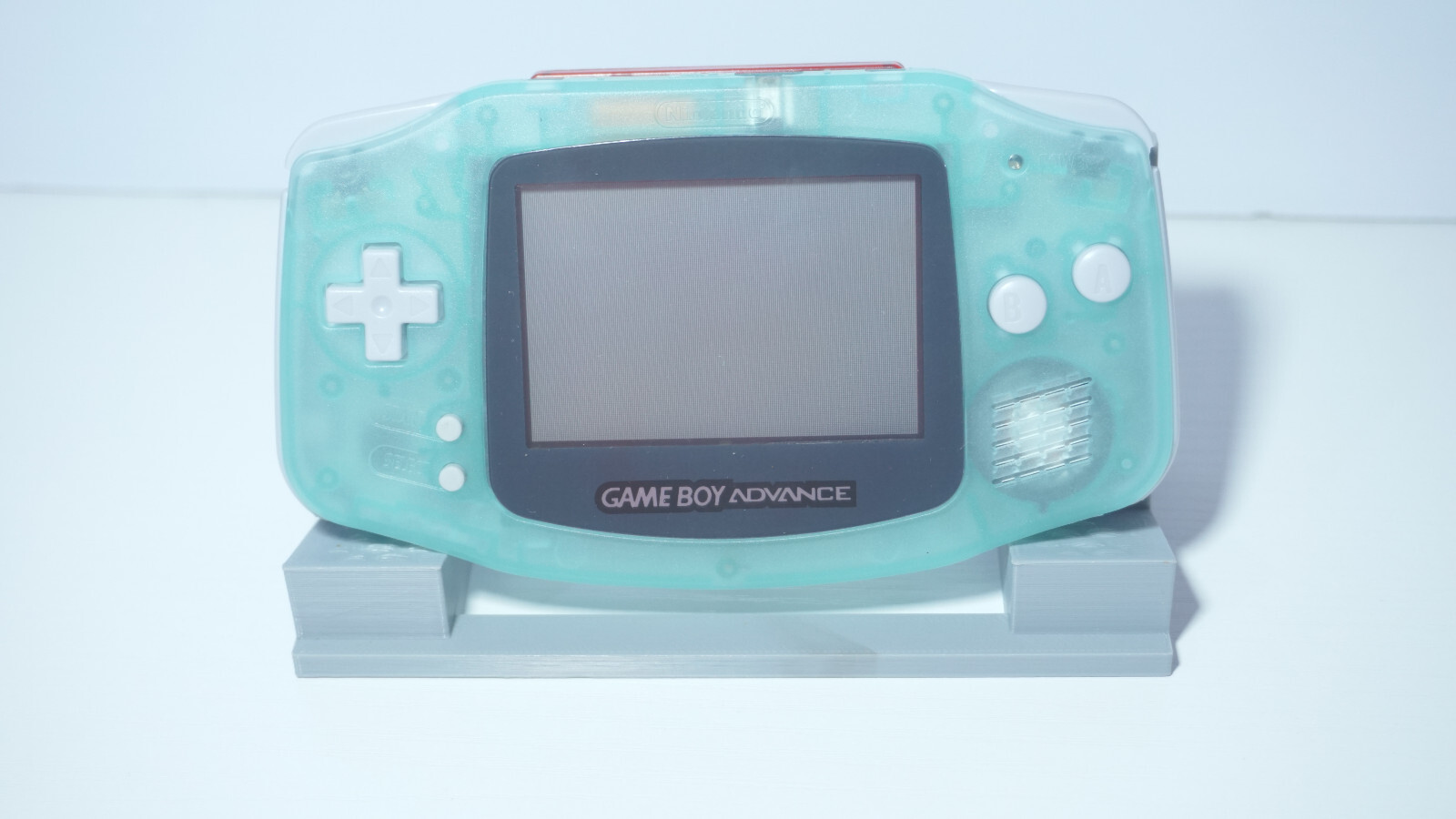 Glow in the Dark Transparent Clear Blue Nintendo Game Boy Advance GBA AGB-001
