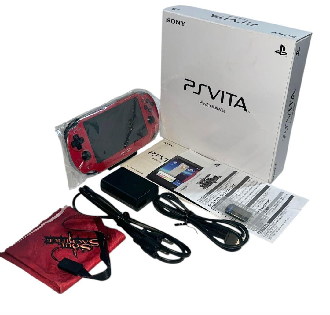 Sony PS Vita PCH-1000 Soul Sacrifice Premium Edition Cosmic Red PCHJ-10006 USED