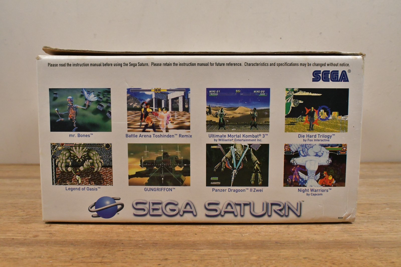 Sega Saturn System Console in Retail Box + 2 Controllers AV & Power Cables