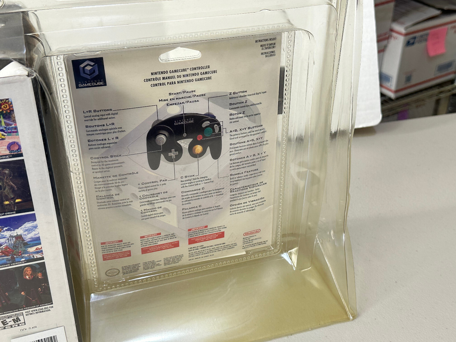 New! Nintendo GameCube Jet Black Extra Controller Memory.. Bundle -Blister Pack-