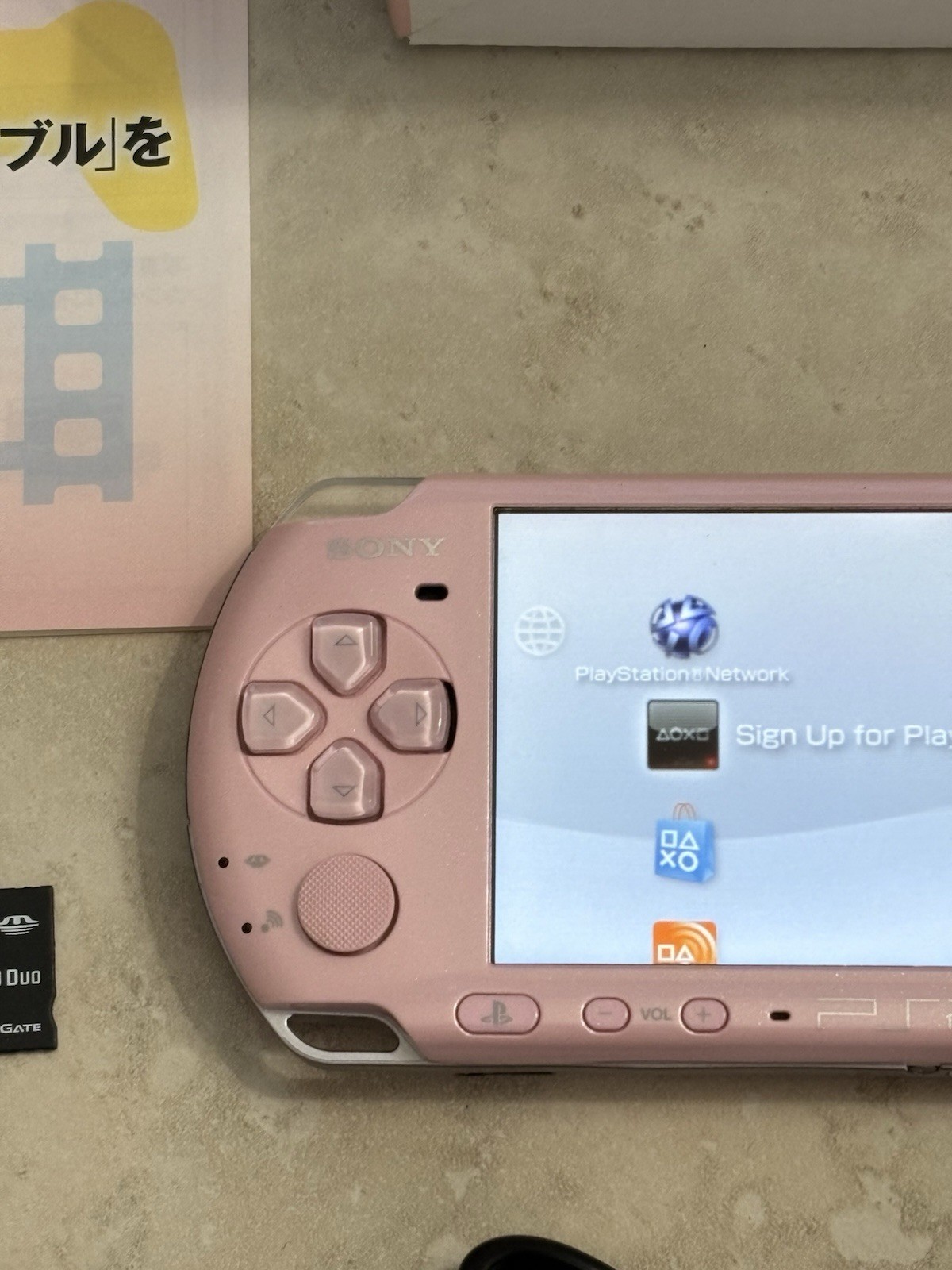 Sony PSP 3000 Console, Blossom Pink Near Mint Complete In Box