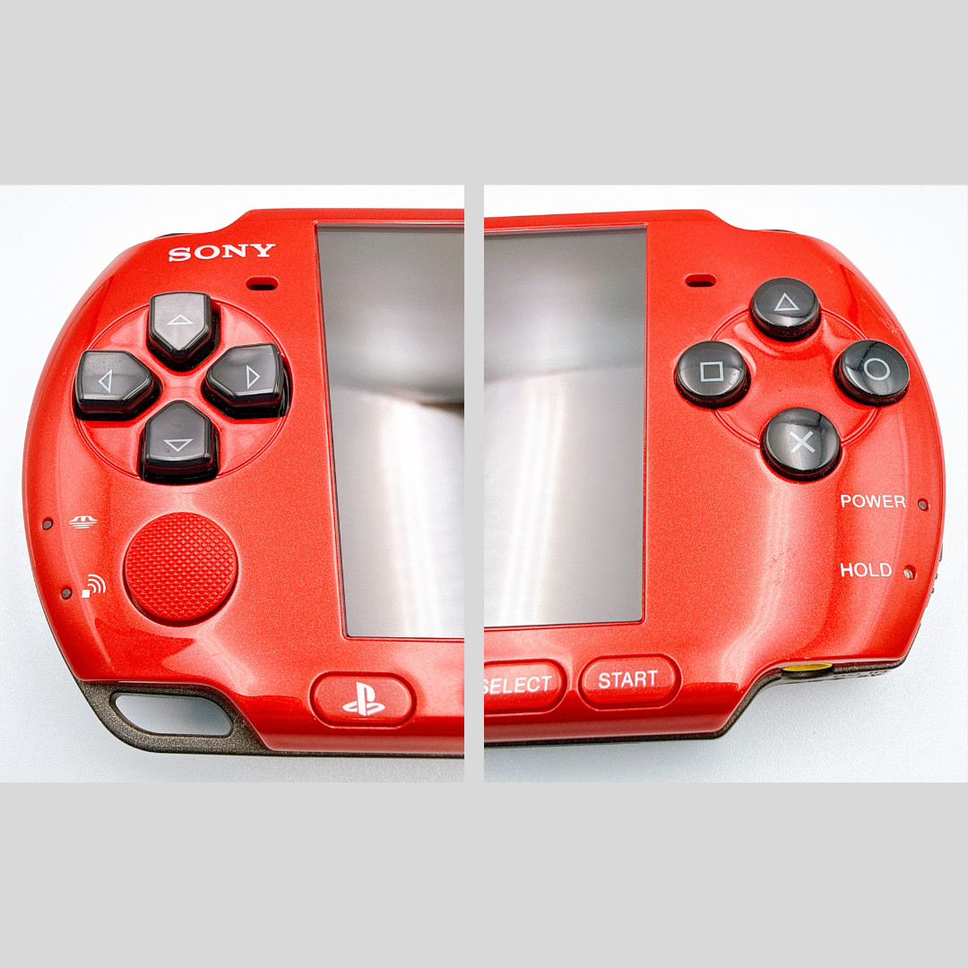Sony PSP-3000 Console Red Black VALUE PAK Region Free w/2GB, Pouch – Excellent