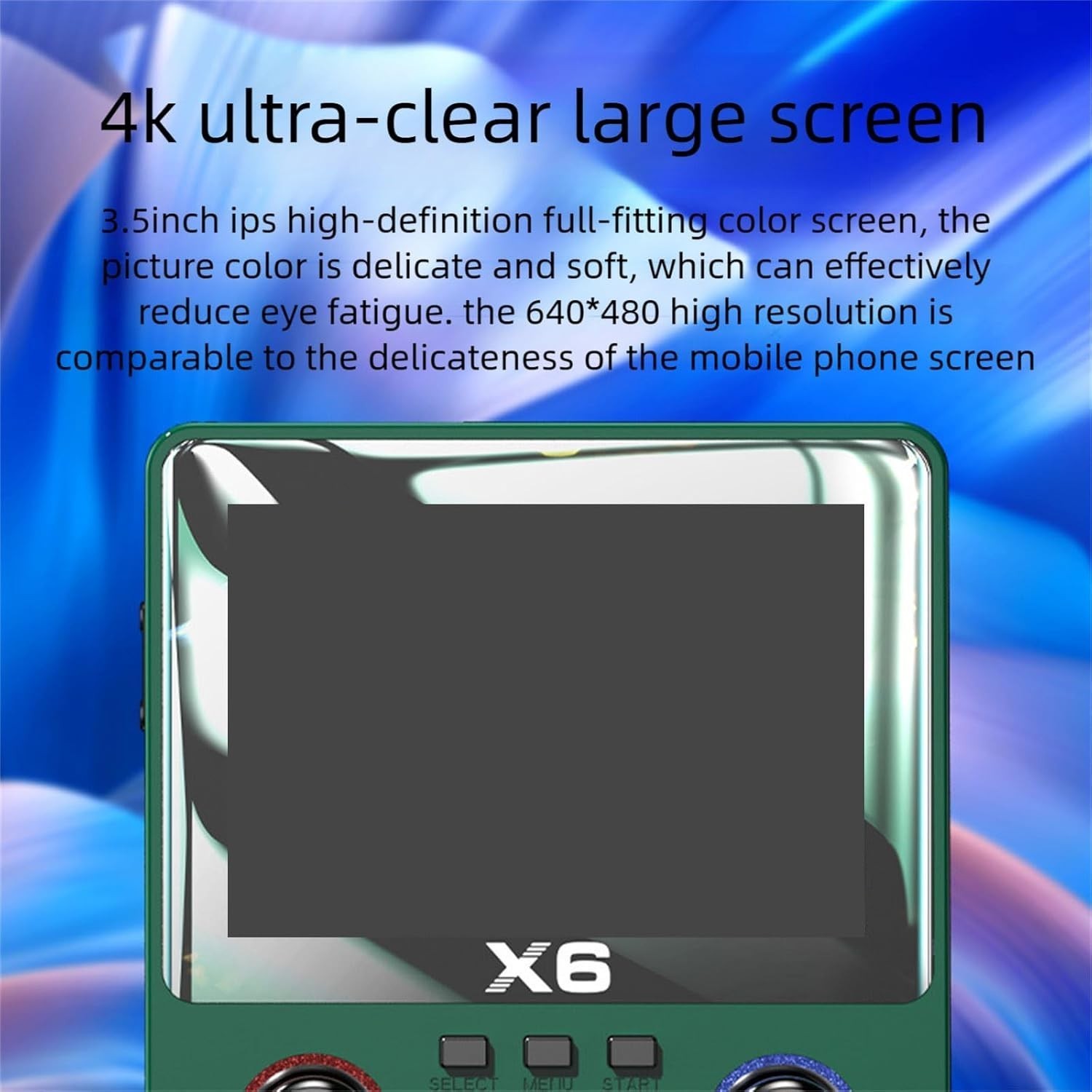 3pcs Retro Handheld Video Game Console Linux System LCD 3.5 Inch IPS Screen 32GB