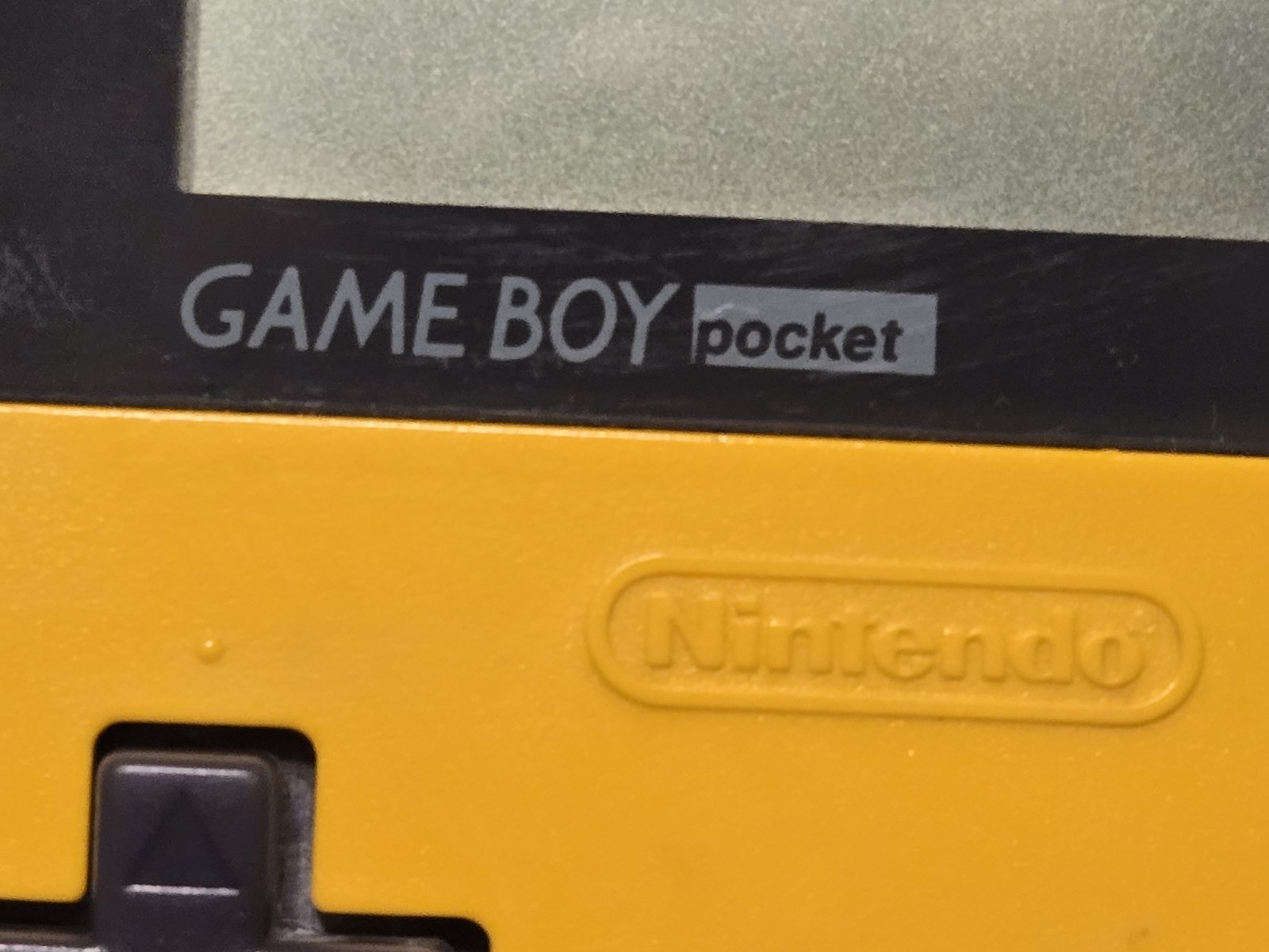 Nintendo Game Boy Pocket Yellow MGB-001 Console Tested Working Screen Line