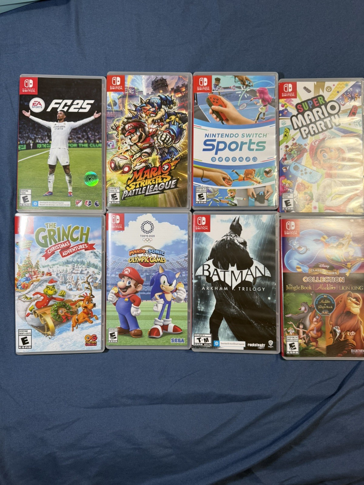 Nintendo Switch OLED Game Console White and Black With 8 Games