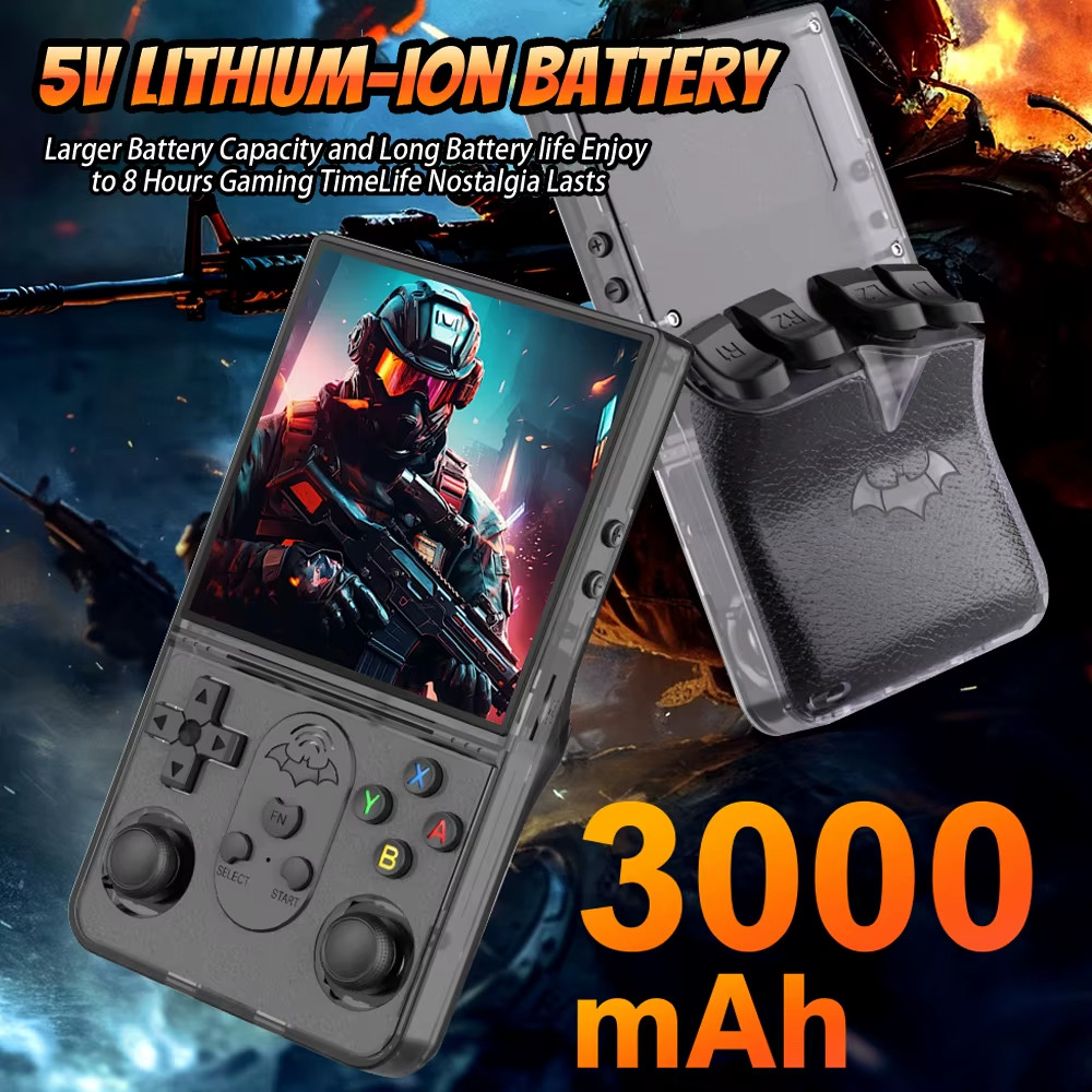 4″ IPS Retro Handheld Game Console 18000 Games 64GB Quad Core Dual Joystick 3D