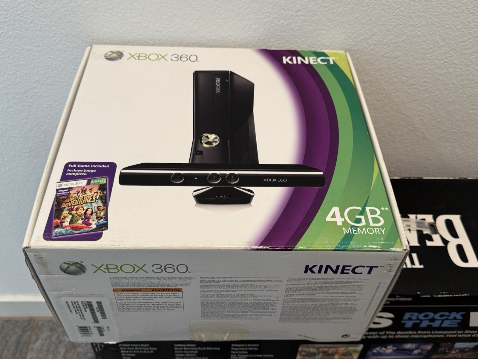 Microsoft Xbox 360 S Kinect 4GB Console Bundle – 3 Controllers + 5 Games + Accys