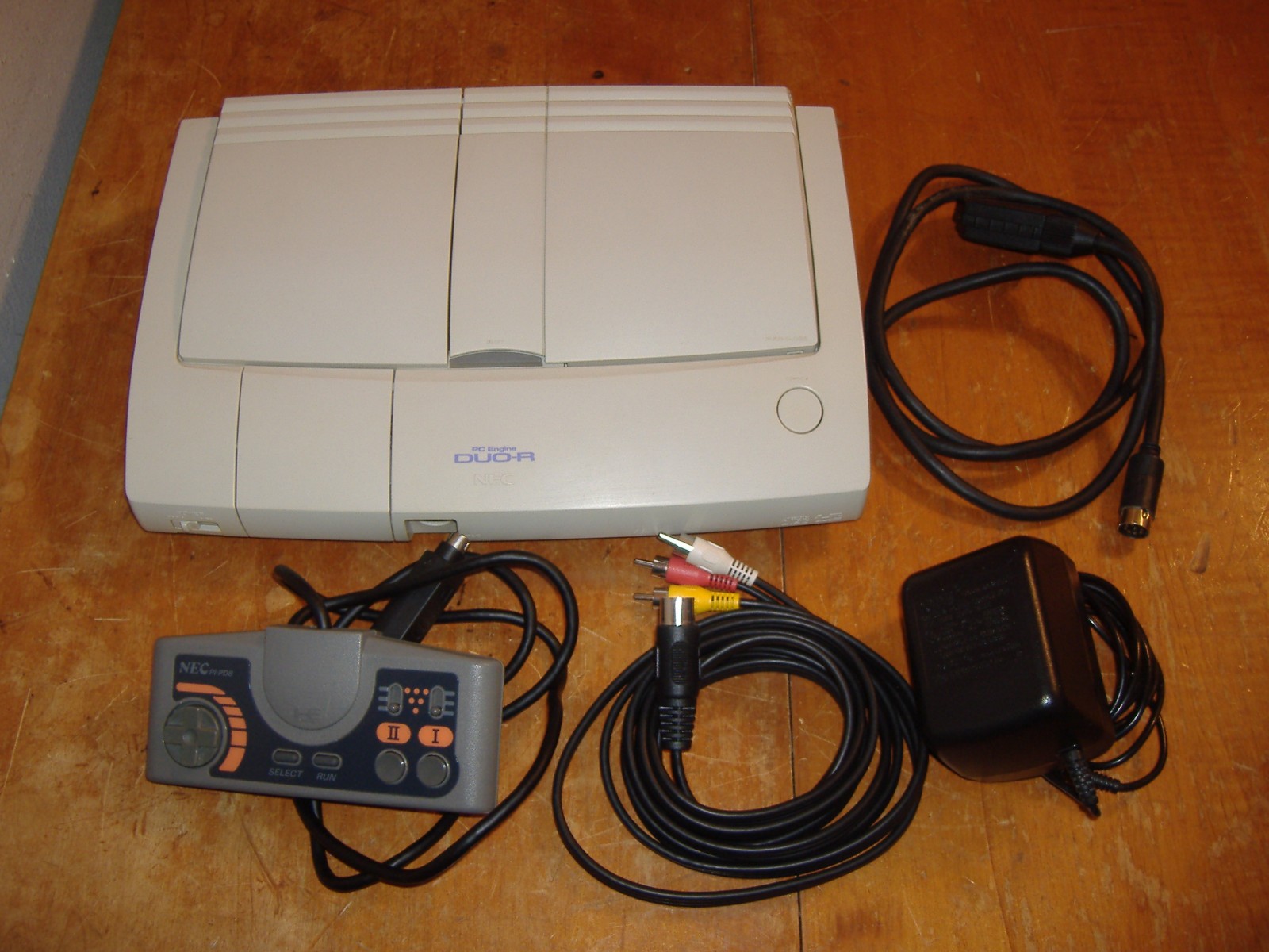 PC ENGINE DUO-R TURBO GRAFX SYSTEM CONSOLE REGION SWITCH SCART CABLE CUSTOM PCE