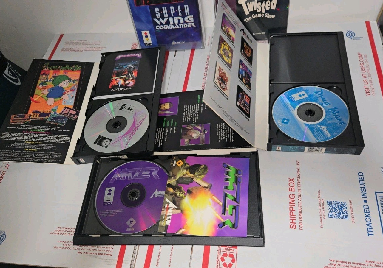 5 3DO Games Including Drug Wars, Super Wing Commander, MIcrocosm + More READ!!