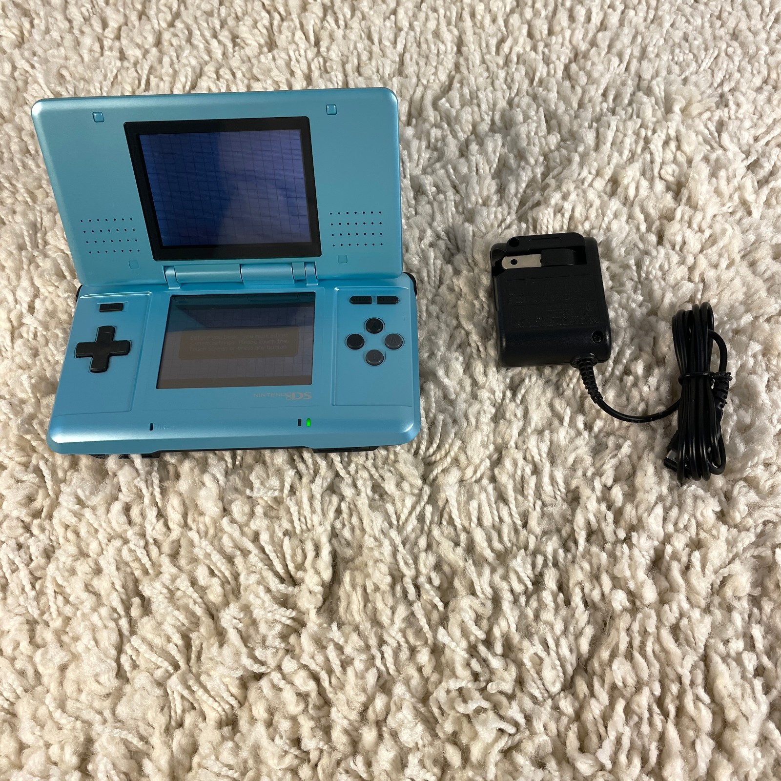 Nintendo DS Original OG Turqoise Blue Handheld Console NTR-001 Tested