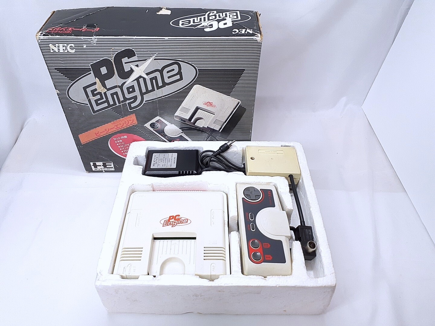 PC Engine console Boxed set NTSC-J CIB RF switch Tested