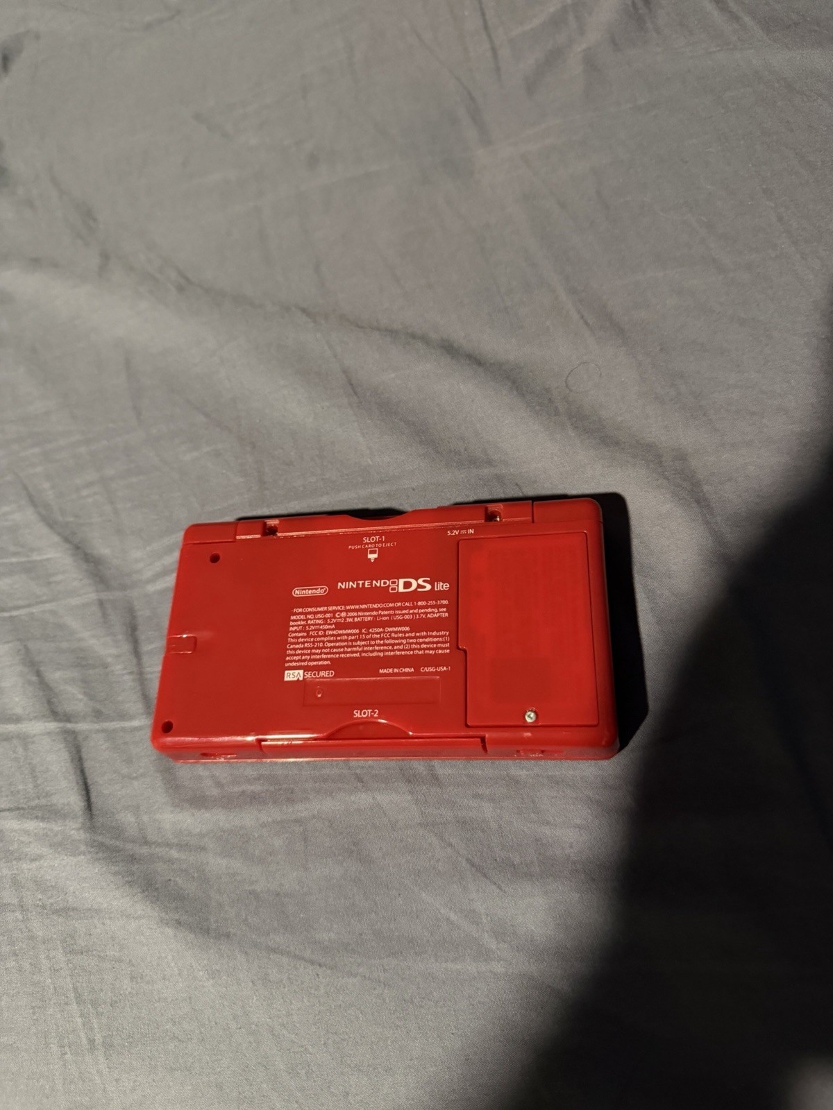 Nintendo DS Handheld System Red Mario Edition Console *READ DESC*!!