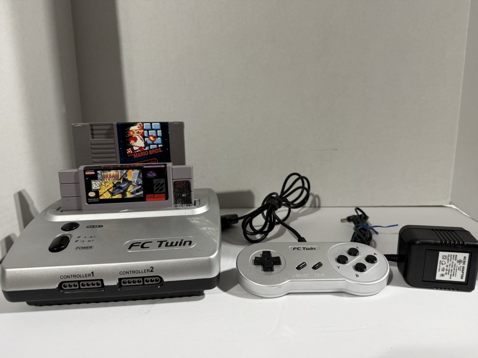 Yobo Gameware FC Twin Nintendo NES & SNES Dual Video Game Console Working Cond