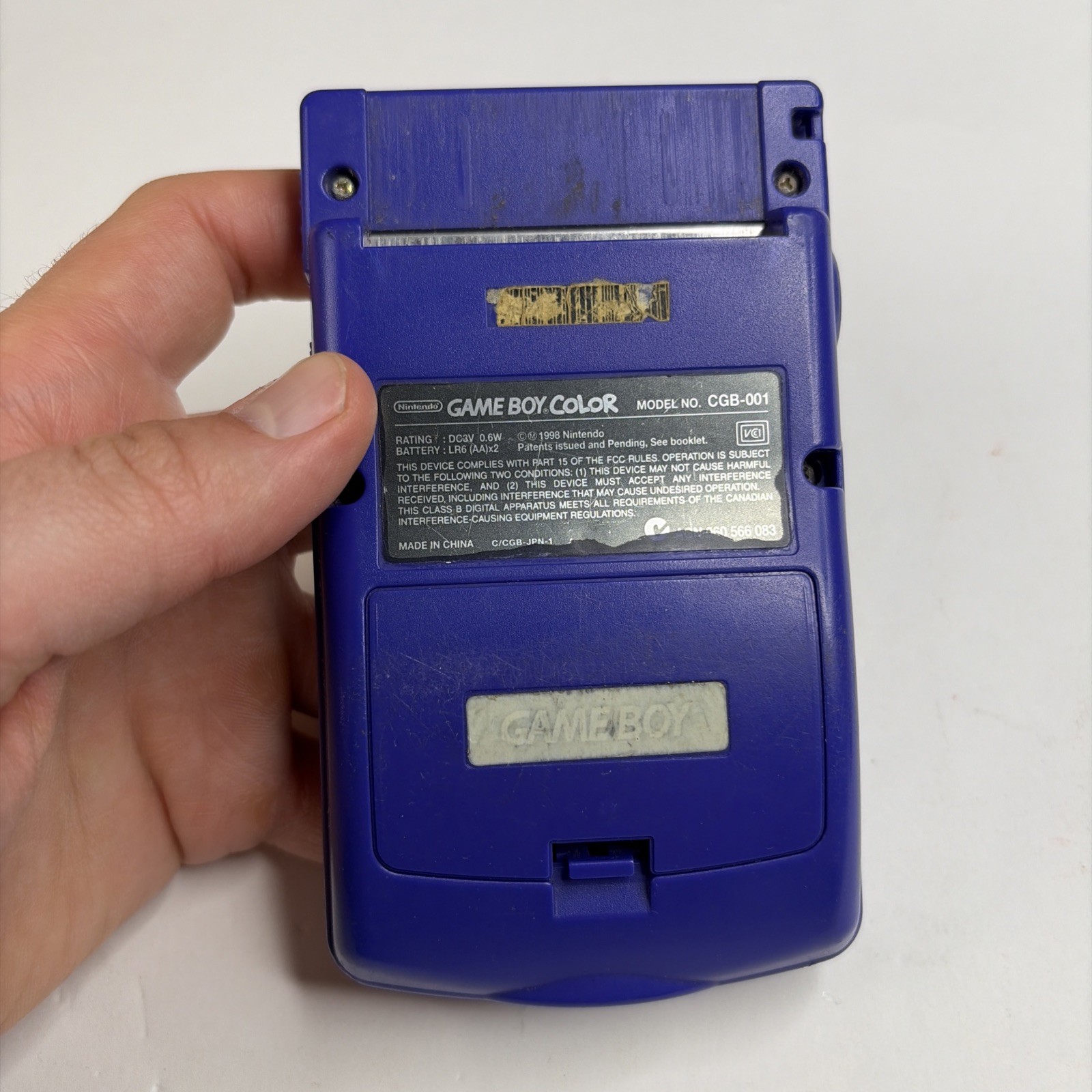 Nintendo Gameboy Boy Color Grape Purple Console Parts Repair! CGB-001 OEM