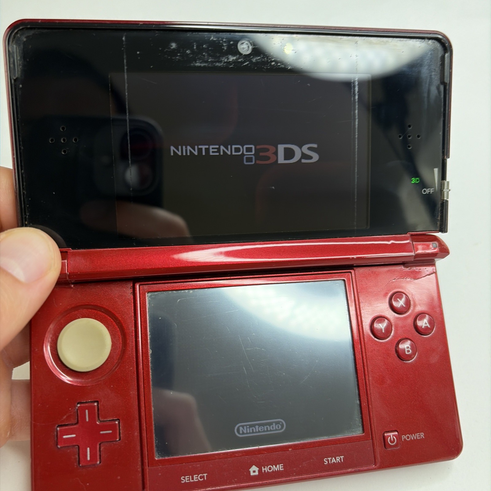 Nintendo 3DS System – Red Region USA, Charger US Model