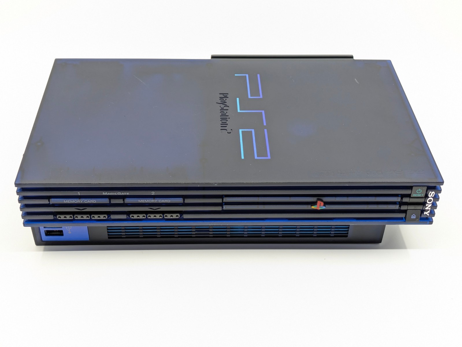 Sony PlayStation 2 Midnight Blue BB Pack SCPH-50000 MB/NH Console Tested Japan