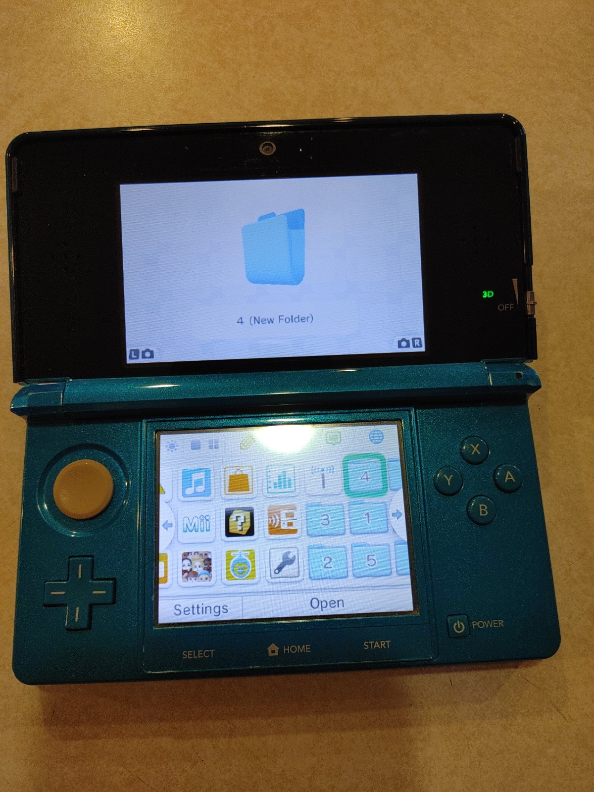 Nintendo 3DS Handheld Game Console Only CTR-S-USZ-C0 Blue